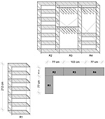 Система хранения для углового помещения